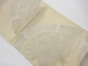 リサイクル　絽光悦垣模様織出し袋帯